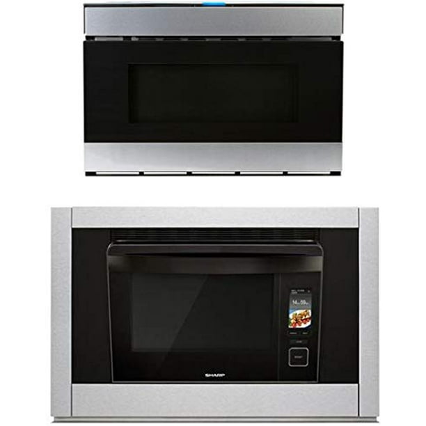 Sharp 2 Piece Kitchen Appliance Package with SSC3088AS 30" Single Wall