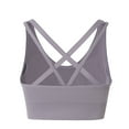 thumbnail image 2 of Bigersell Front Closure Mesh Bra for Women Racerback Padded Push up Bras No Underwire, B12-7, Purples, L, 2 of 5