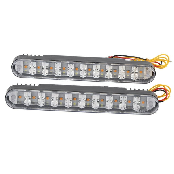 2X 30 LED Coche 12V DC Luz De Circulación Diurna DRL Conducción Lámpara De Luz Diurna Señal De Secuencial Luz De Señal De