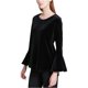 thumbnail image 2 of Blusa de punto de terciopelo Calvin Klein para mujer negro mediano, 2 of 2