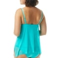 thumbnail image 2 of Classic Solids Mesh Layer Underwire Tankini Top Swimsuit, 2 of 2