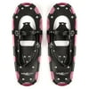 Lucky Bums 19 Inch Youth Hiking Snowshoes for Kids Ages 6 to 12, Pink