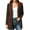 Brown, variant on TGSLY Waffle Cardigan Coat for Women Lightweight Long Sleeve Solid Color Tops Relaxed Casual Fall Fation Outerwear with Pockets S