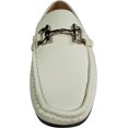 thumbnail image 5 of Masimo - Mens Slip On Casual Dress Driving Moccasin 39637-10D(M)US White Large Horse Bit Buckle, 5 of 7