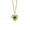 Yellow Gold, variant on PAENENPH 14K Gold Heart-shaped Emerald Clavicle Necklace, The Perfect Emerald Pendant Symbol of Love and Devotion