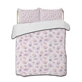 thumbnail image 2 of Pink Purple Butterfly Twin Size Down Alternative Comforter, Lightweight Comforter Quilt Bedding Set with Pillow Shams Spring Watercolor Butterfly All Seasons Bed Comforter Duvet Insert 68"x86", 2 of 7