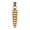 Gold, Multicolor, variant on Brass Rattlesnake Tail Pendant, Copper & Brass Fidget Necklace, Articulated Snake Design, Statement Jewelry