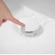 thumbnail image 3 of Tapón de drenaje blanco con rebosadero, fregadero con revestimiento blanco, tapón de drenaje de latón, pulsador, grifo de baño con rebosadero, 3 of 5