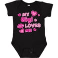 thumbnail image 3 of Inktastic Valentine's Day My Gigi Loves Me Hearts and Lips Boys or Girls Baby Bodysuit, 3 of 5