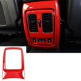 thumbnail image 2 of Para Durango 2011-2021, embellecedor de cubierta de salida de ventilación de aire acondicionado trasero de coche, pegatina decorativa, accesorios, color rojo, 2 of 5