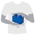 thumbnail image 2 of LEGO Storage Brick 2 â Stackable, Creative Toy Organizer Blocks, Minifigures, and Other Toys I Space Saving Container | Ages 3+, 2 Stud, Blue LEGO -, 2 of 9