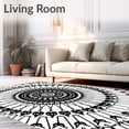 thumbnail image 2 of ODIKA 4x6 Machine Washable Non-Slip Area Rug, Medallion Burst with Radiating Configuration Ultra Soft Rug, None, 522058, 2 of 7
