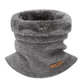 thumbnail image 3 of YAOBAMM Solid Color Neck Warmer Women Men Winter Neck Gaiter Solid Color Circle Loop Scarf Thick Fleece Lining Knitting, 3 of 6