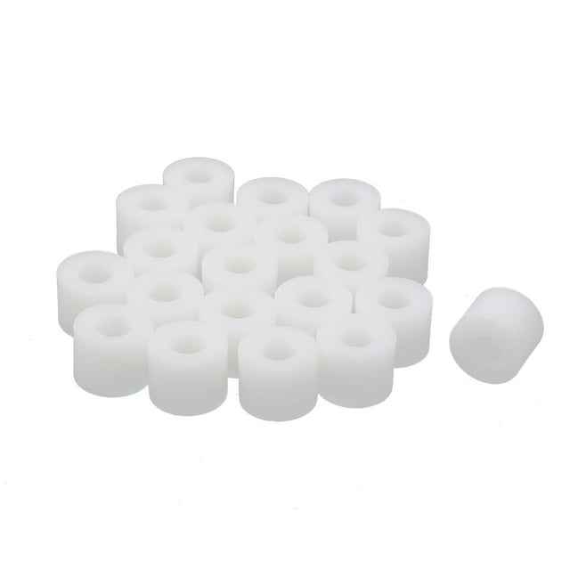 Unique Bargains Colonne d'Isolation en Plastique Non Filetée Support Tube Intercalaire 12x9mm 20 Pcs