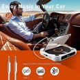 thumbnail image 2 of Portable CD Player Bluetooth Speaker,LED Screen, Stereo Player, Wall Mountable CD Music Player with FM Radio-Pink, 2 of 5