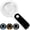 White, variant on Handheld Magnifying Glass with 18LED Cold & Warm Light, 3 Modes Illuminated Magnifier for Seniors Reading, Coins, Jewelry, Hobbies & Close Work