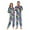 W917, variant on joogoo Gorillas Tie Dye Palm Unisex Adults Onesies Pajamas Jumpsuits L