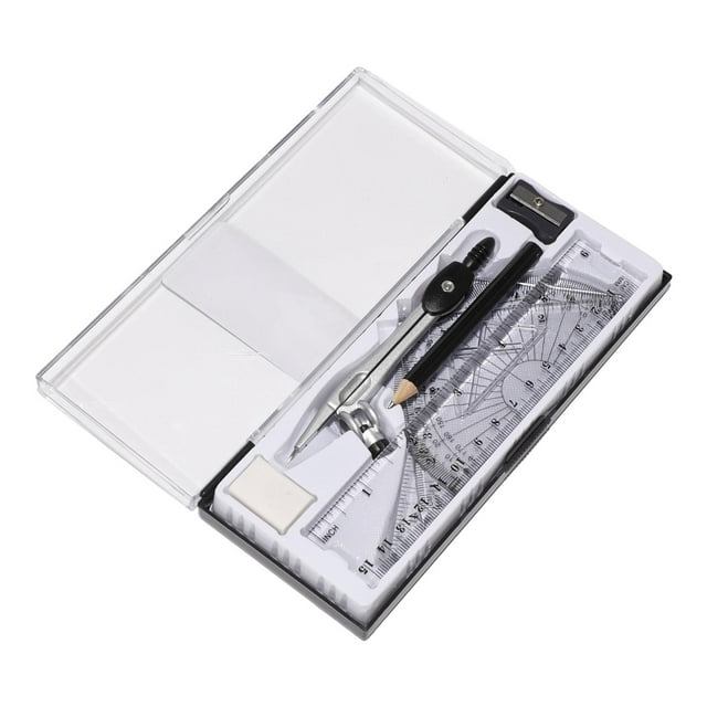 Luzkey Math Geometry Eraser Compass Geometry Tools for Classroom Office Drawing Student Back to School