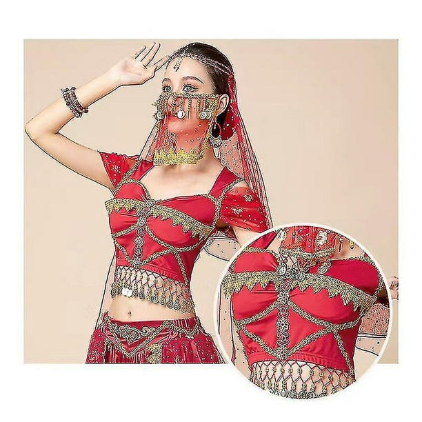 Princesa Jasmine para mujer danza del vientre india princesa arabe disfraz de Carnaval de Halloween conjunto L Walmart en linea