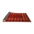 thumbnail image 2 of Ahgly Company Indoor Round Abstract Orange Modern Area Rugs, 8' Round, 2 of 4