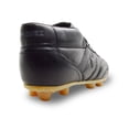 thumbnail image 4 of Manriquez Botines de fútbol piel tachones suela hule fútbol tierra firme negro, 4 of 5