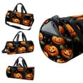 thumbnail image 3 of Pumpkin Sports Bag with Shoe Bag, Yoga Bag, Travel Tote, Duffle Bag, Size 17.7 Inches. Interior Zipper Pocket. Large Capacity., 3 of 6