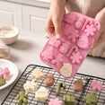 thumbnail image 6 of Christmas Silicone Molds, 14-Cavity Snowflake Molds Xmas Fondant Chocolate Candy Cake Molds Christmas Snowman Tree Holly Leaves Santa Claus Baking Molds for Making Chocolate, Candy, Gummy, 6 of 6