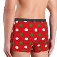 thumbnail image 5 of Fotbe White and Green Polka Dot Men’s Total Support Pouch Boxer Briefs, X-Temp Cooling, Moisture-Wicking Underwear, Regular, Long-leg and Trunk-Large, 5 of 9