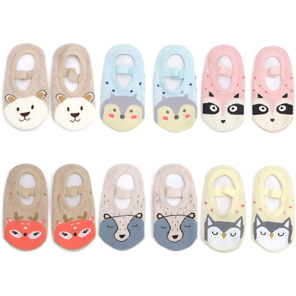 TELOLY 2026 New 2 Year Old Socks Girls Warm Slip Animal Cartoon Socks Boys 3D Kids Toddler Knitted Socks, for Indoor Play, Everyday Wear, School, Cold Weather, Cozy Activities.