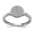 thumbnail image 1 of 925 Sterling Silver Rhodium Diamond Ring, 1 of 2