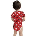 thumbnail image 3 of Gaeub Bulldog Red Print Infant Climbing Onesie,Toddler Outfit,Newborn Baby Bodysuit,Baby Boy Girl Clothes -18 Months, 3 of 6