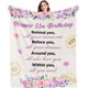 thumbnail image 1 of LHSHID 80th Birthday Gifts for Women Blanket 80th Birthday Gifts Ideas 80th Birthday Decorations 80 Year Old Birthday Gifts for Women 1943 Birthday Gifts Throw Blanket 60x80in, 1 of 6