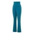 thumbnail image 4 of Douhoow Women Flare Leggings Solid Color Basic Yoga Pants Joggers Sweatpants Lounge Streetwear, 4 of 5