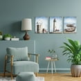 Visual Art Decor 3 pieces Framed Canvas Wall Art Clearance Lighthouse