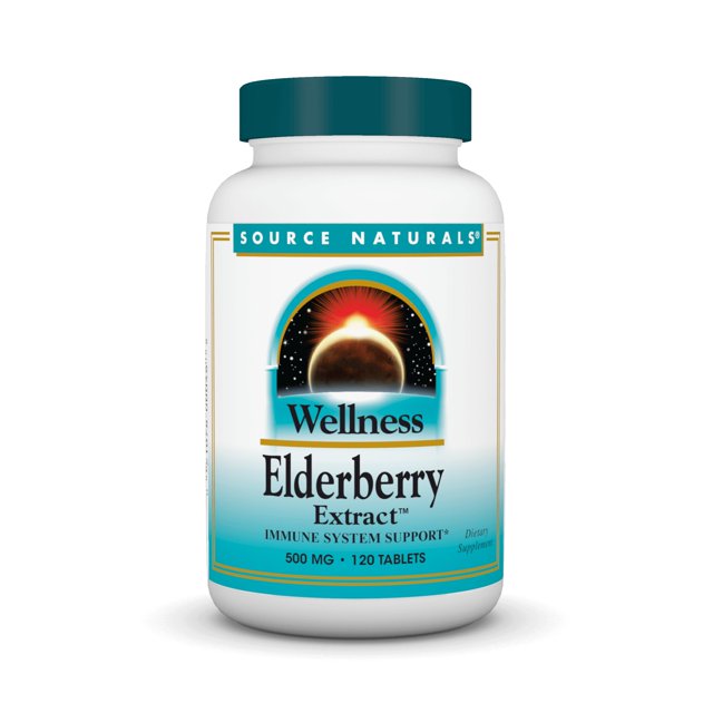 Suplemento Wellness Source Naturals Extracto de saúco 120 comprimidos x 2