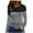 Gray, variant on ShiShine Womens Tunic Tops Casual Long Sleeve Round Neck Stretchy Loose Fit Sweatshirt Pullover Shirts