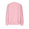 thumbnail image 6 of thefmos Women's Zip Up Long Sleeve Knit Jacket Solid Color Casual Slim Fit Outerwear Fashion Fall Winter Clothes, Pink 2XL, 6 of 6