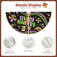 thumbnail image 3 of Sikiie Mardi Gras3 Nativity Christmas Tree Skirt, Jesus Christian Winter Holiday Tree Mat Decoration(30-48IN)30", 3 of 6