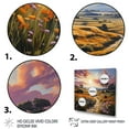 thumbnail image 3 of Designart "Majestic Spin in Green and Pink" Landscapes Floater Framed Canvas Print, 3 of 7