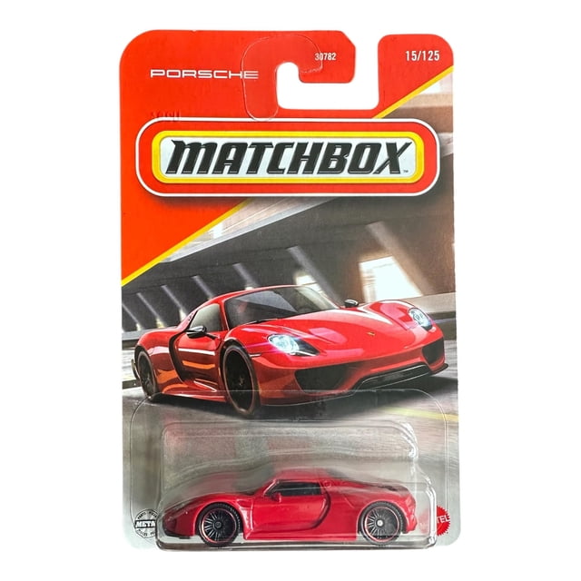 Vehículo de juguete fundido a presión Hot Wheels Match Box Porsche 918 Spyder