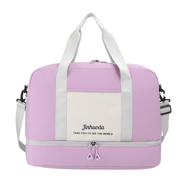 Yhmxh Organizadores y almacenamiento Bolso de viaje plegable de gran capacidad, bolso de mano, bolso de viaje, bolso de lona, bolso de viaje multifunción para mujer. Almacenamiento de ducha