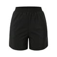 thumbnail image 6 of Duoif Swim Shorts Women, High Waisted Board Swimsuit Bathing Shorts with Pockets Boy Shorts Swimsuit Bottom Wide Elastic Sports Yoga Shorts Swimbottom Swimsuit Bottoms for Women Black L, 6 of 9