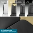 thumbnail image 3 of Motorbox Classic Edition Bench Seat Cover, Premium Faux Leather Back Seat Covers for Cars Trucks Vans SUV, Rear Car Seat Covers Back Seats Only, Automotive Interior Cover - Beige, 3 of 6