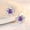 Purple Diamond, variant on 925 Sterling Silver Chinese Style Flower Drop Earrings Gemstone Inlaid Electroplated Jewelry For Daily Wear Lux
