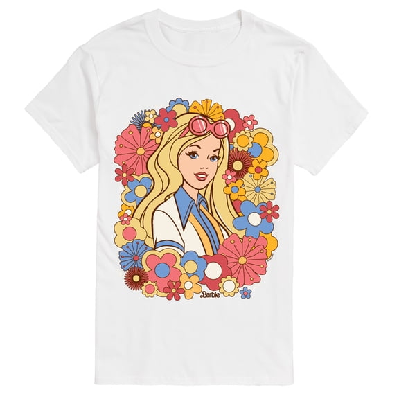 Barbie - Floral Portrait - Men's Short Sleeve Graphic T-Shirt