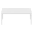 thumbnail image 2 of Luxury Commercial Living 39.5" White Patio Solid Rectangular Lounge Coffee Table, 2 of 8