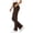 0_ Coffee, variant on Womens Bootcut Pants, High Waist Stretch Construction, Wrinkle Resistant Fabric with Slim Fit for Daily Casual Street Wear Black XS