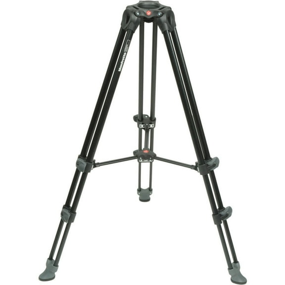 Manfrotto 3-Section Aluminum Telescopic Twin Leg Video Tripod with Mid-Level Spreader