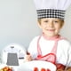 thumbnail image 3 of FELTECHELECTR juego de disfraz de chef para niños, ropa de chef, delantal y sombrero para niños y niñas., 3 of 6
