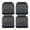 Gray, variant on CoudarTitie 4 Pack Anti-Vibration Pads for Furniture Risers, Large Capacity, Heavy Duty, for 1 layer
